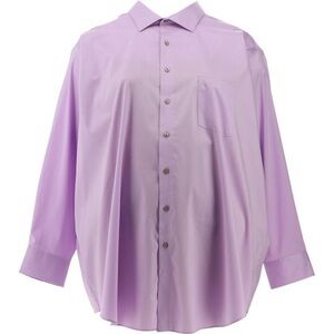 Van Heusen Big Fit Stretch Flex Wrinkle Free Dress Shirt Lavender